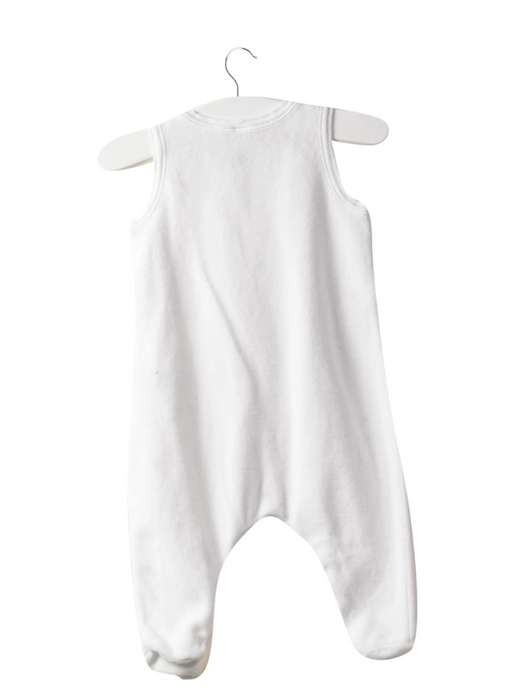 A White Sleeveless Jumpsuits from Petit Bateau in size 0-3M for neutral. (Back View)