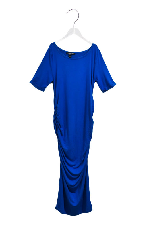 A Blue Short Sleeve Dresses from Isabella Oliver in size S for maternity. (Front View)