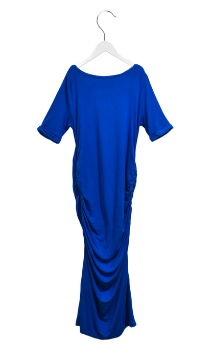 A Blue Short Sleeve Dresses from Isabella Oliver in size S for maternity. (Back View)