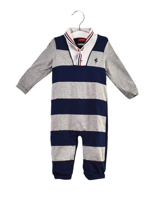 A Blue Long Sleeve Jumpsuits from Ferrari in size 12-18M for boy. (Front View)