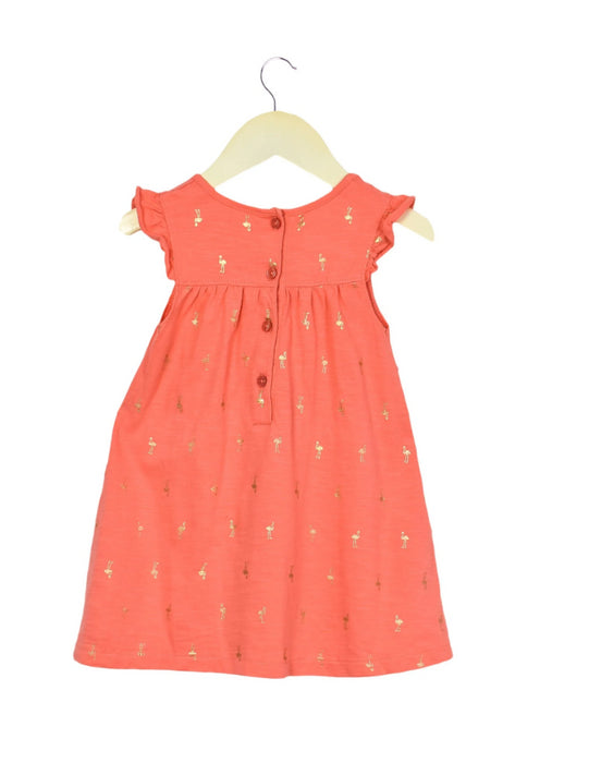 A Pink Short Sleeve Dresses from Cadet Rousselle in size 12-18M for girl. (Back View)