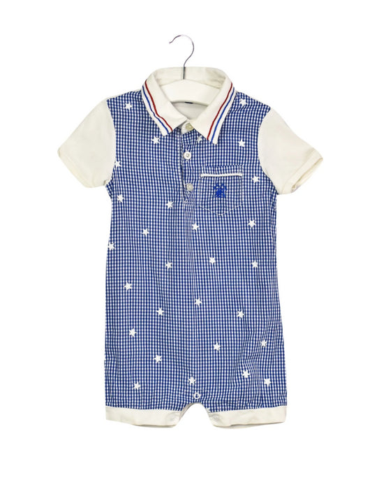 A Blue Short Sleeve Rompers from Nicholas & Bears in size 12-18M for boy. (Front View)