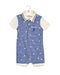 A Blue Short Sleeve Rompers from Nicholas & Bears in size 12-18M for boy. (Front View)