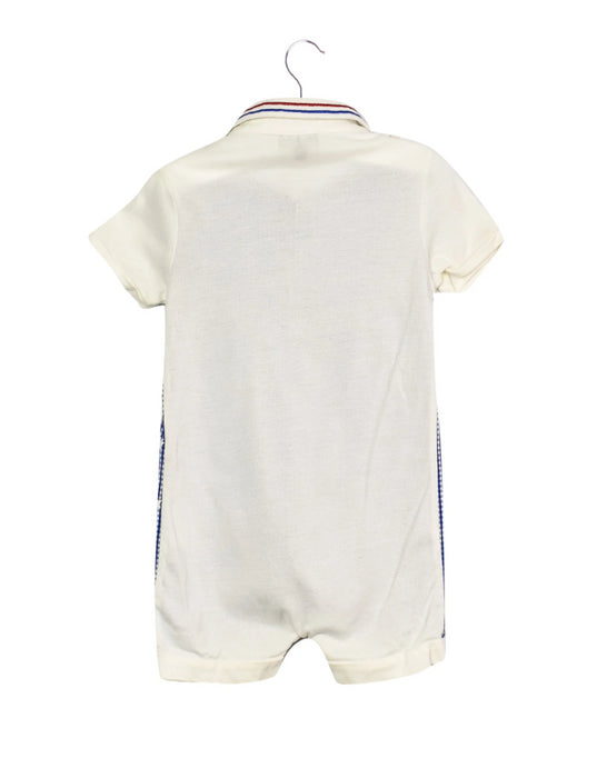 A Blue Short Sleeve Rompers from Nicholas & Bears in size 12-18M for boy. (Back View)