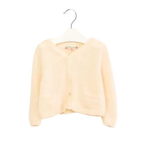 A White Cardigans from Bonpoint in size 6-12M for girl. (Front View)