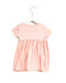 A Pink Short Sleeve Dresses from Emile et Ida in size 3-6M for girl. (Back View)