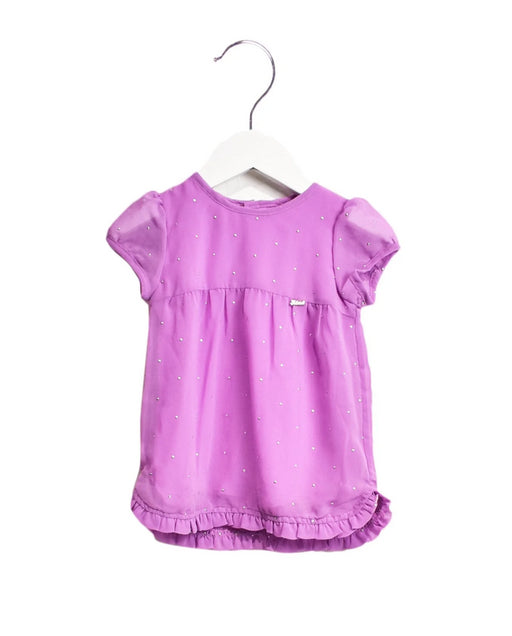 A Purple Short Sleeve Dresses from Diesel in size 3-6M for girl. (Front View)