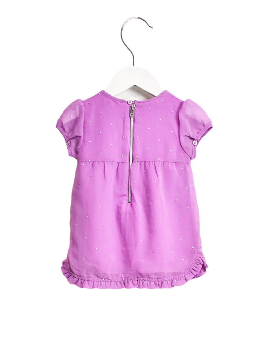 A Purple Short Sleeve Dresses from Diesel in size 3-6M for girl. (Back View)