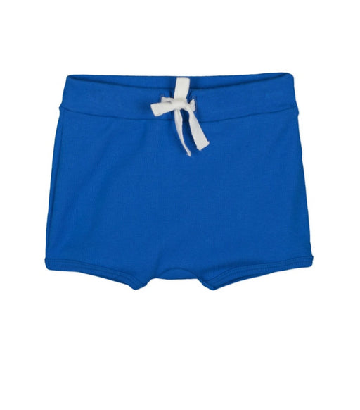 A Blue Shorts from Petit Bateau in size 3-6M for neutral. (Front View)