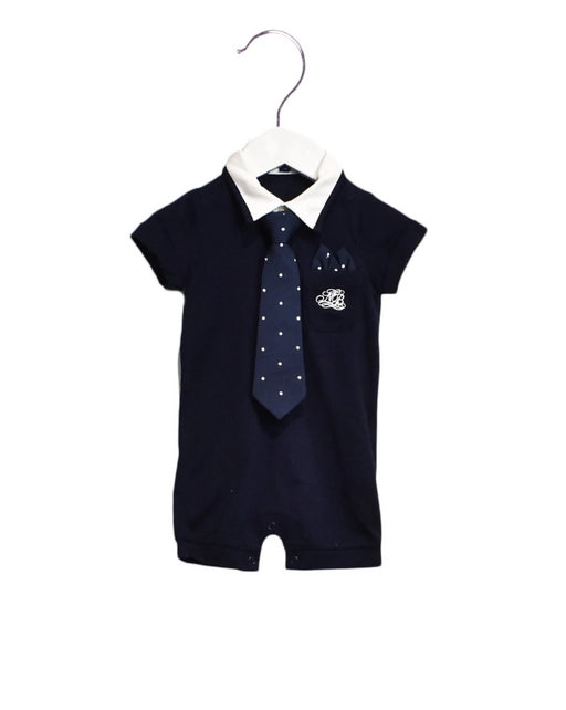 A Blue Short Sleeve Rompers from Nicholas & Bears in size 0-3M for boy. (Front View)