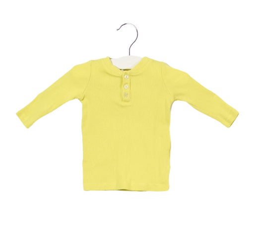 A Yellow Long Sleeve Tops from Seed in size 0-3M for boy. (Front View)