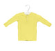 A Yellow Long Sleeve Tops from Seed in size 0-3M for boy. (Front View)