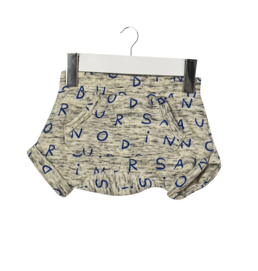 A Grey Shorts from Seed in size 0-3M for boy. (Front View)