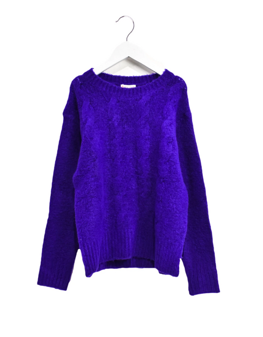A Purple Knit Sweaters from Crewcuts in size 8Y for girl. (Front View)