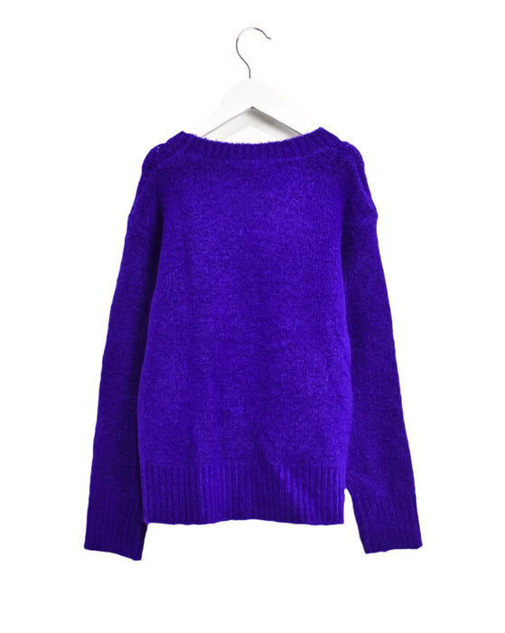 A Purple Knit Sweaters from Crewcuts in size 8Y for girl. (Back View)