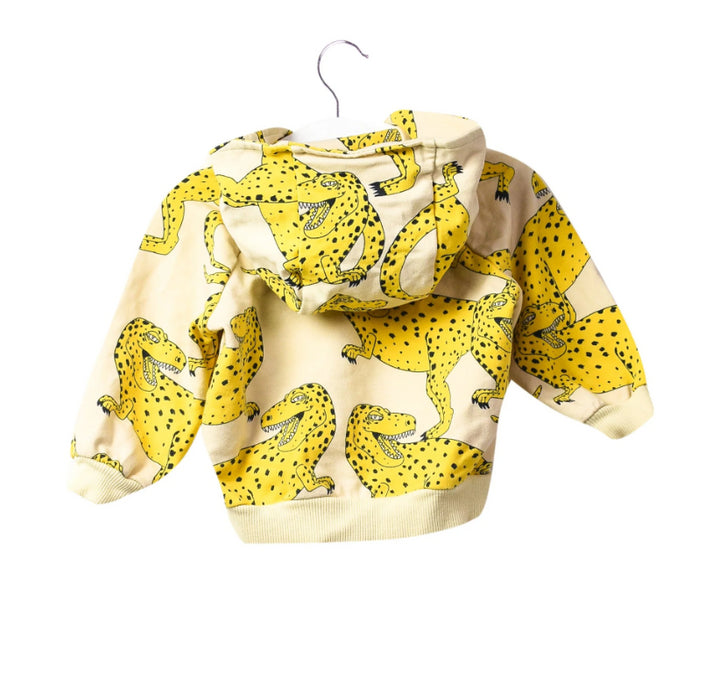 A Yellow Zippered Sweatshirts from Mini Rodini in size 0-3M for neutral. (Back View)