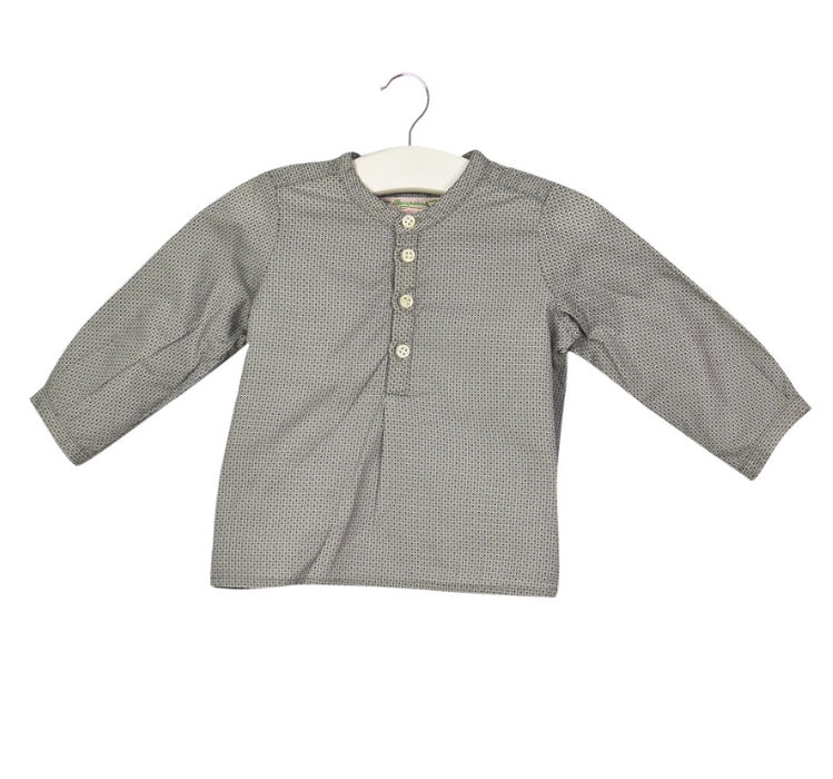 A Grey Long Sleeve Tops from Bonpoint in size 3-6M for girl. (Front View)