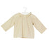 A Beige Long Sleeve Tops from Bonpoint in size 3-6M for girl. (Front View)