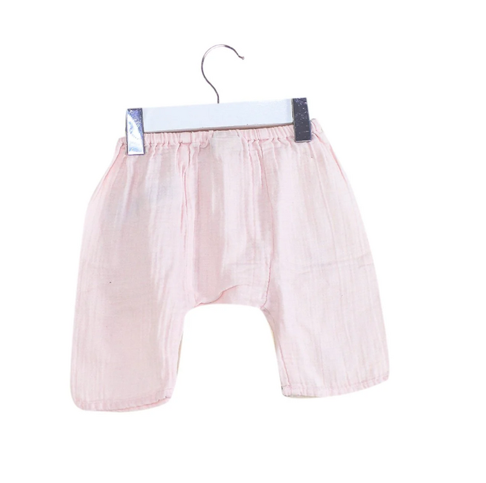 A Pink Casual Pants from Bonton in size 0-3M for girl. (Back View)