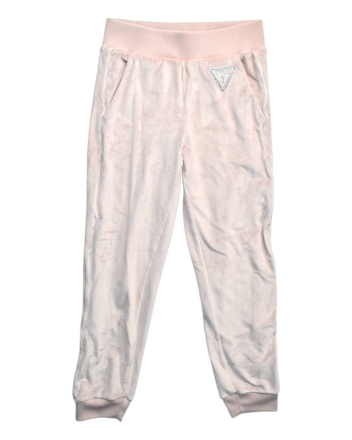 A Pink Sweatpants from Guess in size 8Y for girl. (Front View)