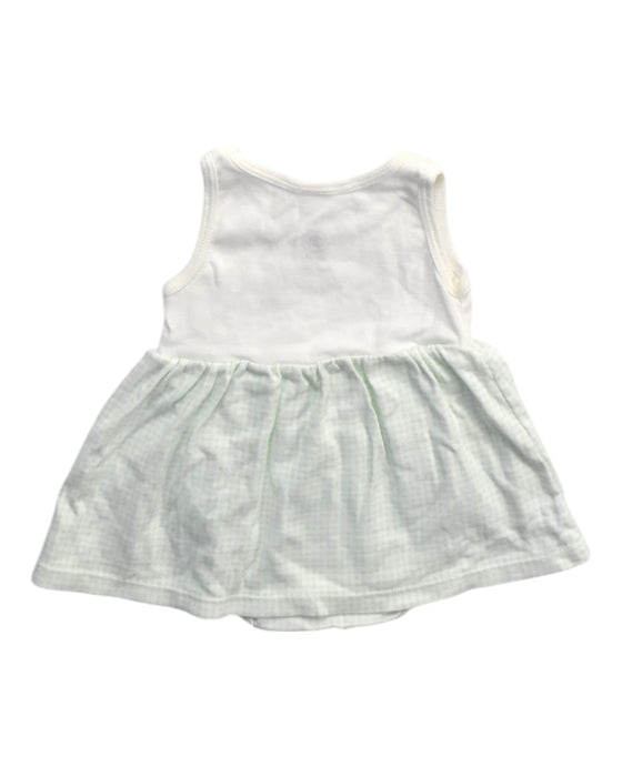 A White Sleeveless Dresses from Petit Bateau in size 6-12M for girl. (Back View)