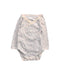 A Ivory Long Sleeve Bodysuits from Petit Bateau in size 6-12M for girl. (Front View)