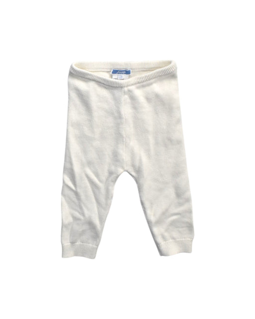 A White Casual Pants from Jacadi in size 6-12M for girl. (Front View)
