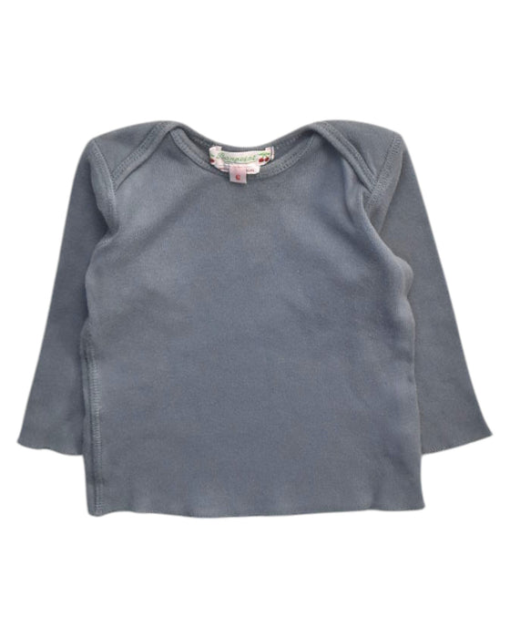 A Grey Long Sleeve T Shirts from Bonpoint in size 6-12M for girl. (Front View)