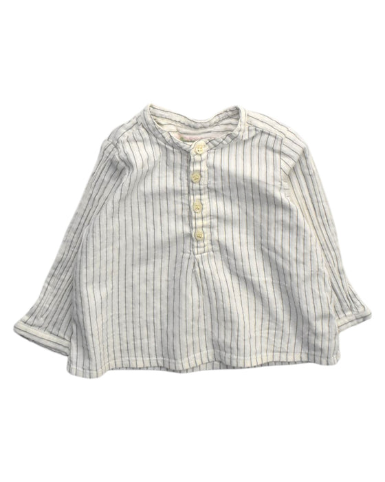 A Ivory Long Sleeve Shirts from Bonpoint in size 6-12M for boy. (Front View)