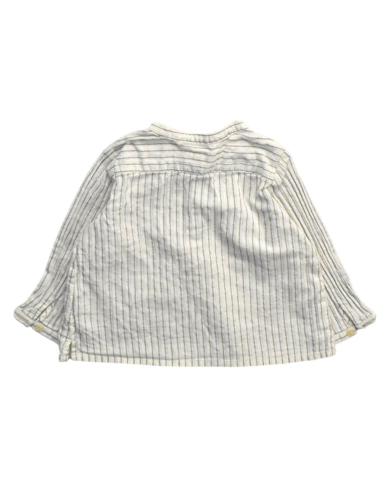 A Ivory Long Sleeve Shirts from Bonpoint in size 6-12M for boy. (Back View)
