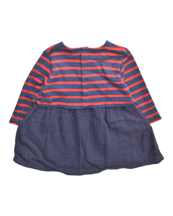 A Multicolour Long Sleeve Dresses from Petit Bateau in size 6-12M for girl. (Back View)
