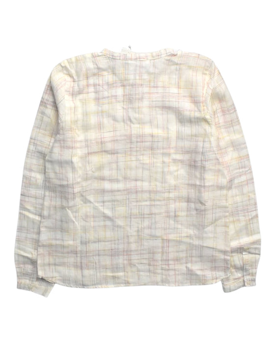 A Beige Long Sleeve Shirts from Bonpoint in size 14Y for boy. (Back View)