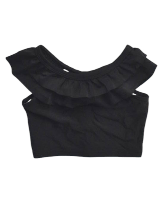 A Black Sleeveless Tops from RuffleButts in size 18-24M for girl. (Front View)