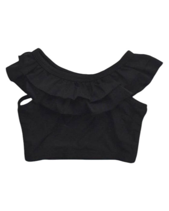 A Black Sleeveless Tops from RuffleButts in size 18-24M for girl. (Back View)
