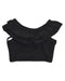 A Black Sleeveless Tops from RuffleButts in size 18-24M for girl. (Back View)