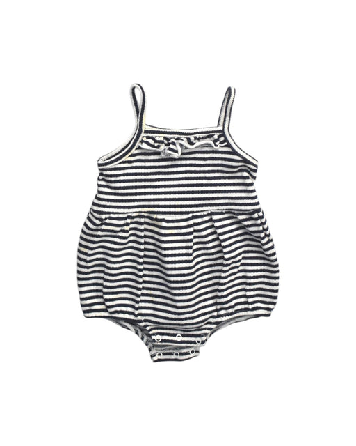 A Black Sleeveless Rompers from Seed in size 6-12M for girl. (Front View)