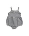 A Black Sleeveless Rompers from Seed in size 6-12M for girl. (Front View)