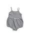 A Black Sleeveless Rompers from Seed in size 6-12M for girl. (Back View)