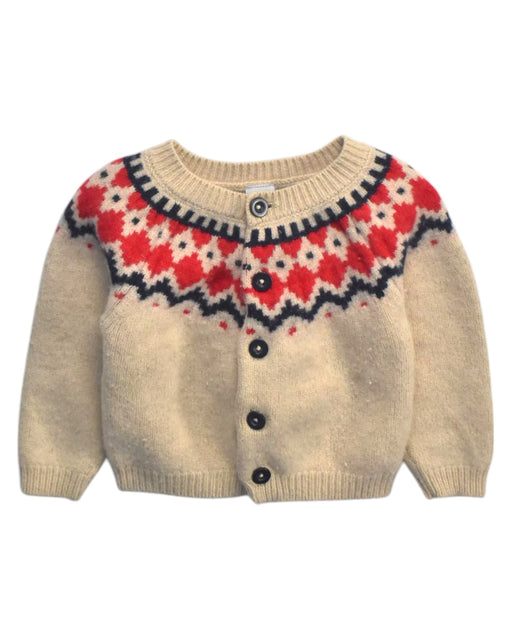 A Beige Cardigans from Petit Bateau in size 18-24M for girl. (Front View)