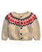 A Beige Cardigans from Petit Bateau in size 18-24M for girl. (Front View)