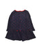 A Navy Long Sleeve Dresses from Petit Bateau in size 18-24M for girl. (Back View)