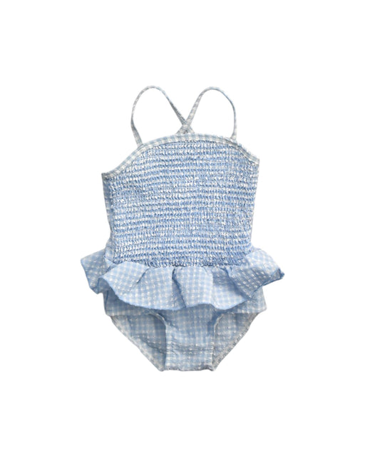 A Blue Swimsuits from Seed in size 12-18M for girl. (Front View)