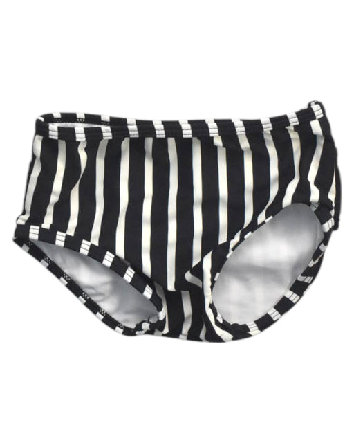 A Black Swim Diapers from RuffleButts in size 18-24M for girl. (Front View)