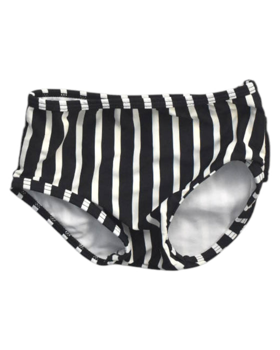 A Black Swim Diapers from RuffleButts in size 18-24M for girl. (Front View)