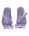 A Purple Flats from Mini Melissa in size 12-18M for girl. (Back View)