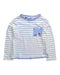 A Blue Long Sleeve Tops from Joules in size 5T for girl. (Front View)