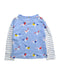 A Blue Long Sleeve Tops from Joules in size 5T for girl. (Back View)