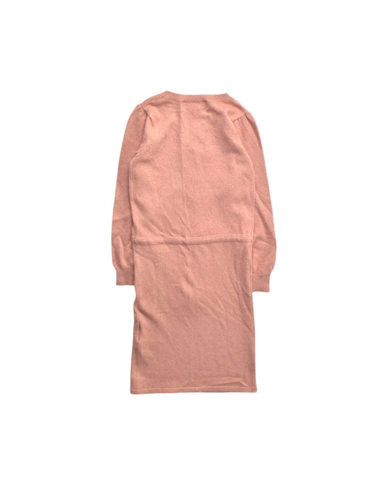 A Pink Sweater Dresses from Excuse My French in size 2T for girl. (Back View)