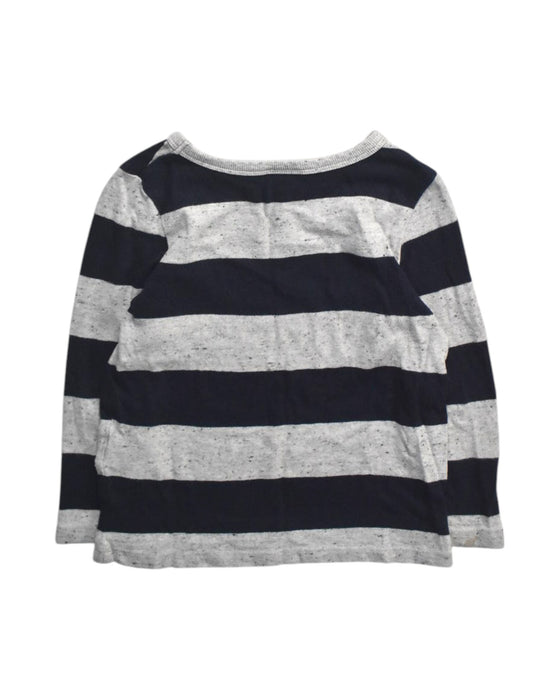 A Navy Long Sleeve T Shirts from Seed in size 4T for girl. (Back View)