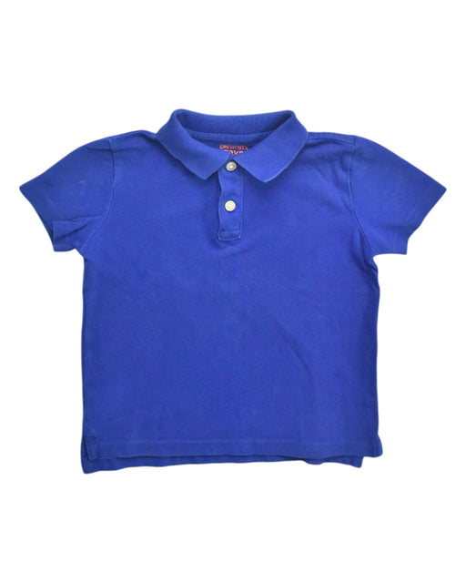 A Blue Short Sleeve Polos from Crewcuts in size 4T for boy. (Front View)